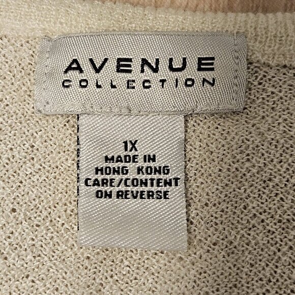 Avenue Collection Short Sleeve Pullover Sweater Size 1x Womens  Workwear - Picture 7 of 7